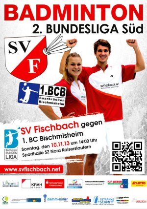 Sv fischbach vs. 1. BC Bischmisheim in der Badminton Bundesliga